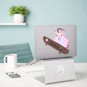 Sticker Naughty Squirrel #238 Hailey Skateboard (Ordinateur portable sur le bureau)