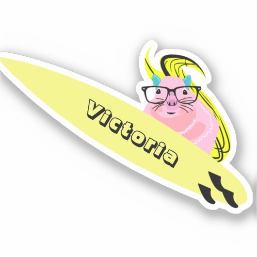 Sticker Naughty Squirrel #2471 Surf (Recto)