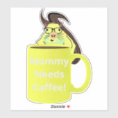 Sticker Naughty Squirrel #250 Coffee Cup (Feuille)