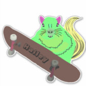 Sticker Naughty Squirrel #261 Hailey Skateboard (Devant)