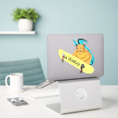 Sticker Naughty Squirrel #263 Hailey Skateboard (Ordinateur portable sur le bureau)