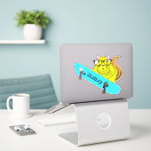 Sticker Naughty Squirrel #268 Hailey Skateboard (Ordinateur portable sur le bureau)