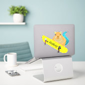 Sticker Naughty Squirrel #273 Hailey Skateboard (Ordinateur portable sur le bureau)