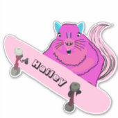 Sticker Naughty Squirrel #274 Hailey Skateboard (Devant)