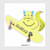 Sticker Naughty Squirrel #283 Hailey Skateboard (Feuille)