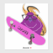 Sticker Naughty Squirrel #300 Brett Skateboard (Feuille)