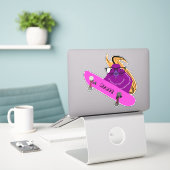 Sticker Naughty Squirrel #300 Brett Skateboard (Ordinateur portable sur le bureau)