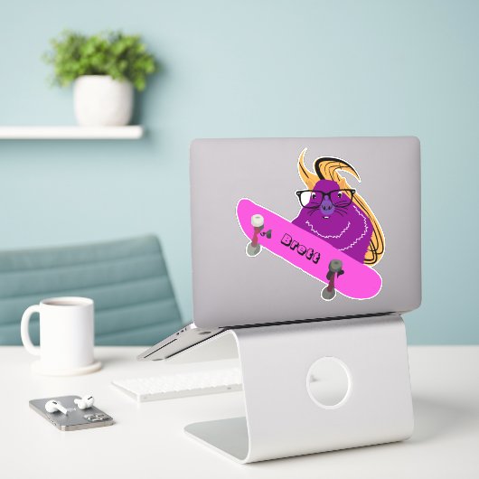 Sticker Naughty Squirrel #300 Brett Skateboard (Ordinateur portable sur le bureau)