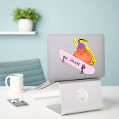 Sticker Naughty Squirrel #311 Brett Skateboard (Ordinateur portable sur le bureau)