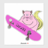 Sticker Naughty Squirrel #317 Brett Skateboard (Feuille)