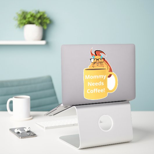 Sticker Naughty Squirrel #321 Coffee Cup (Ordinateur portable sur le bureau)