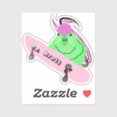 Sticker Naughty Squirrel #325 Brett Skateboard (Feuille)