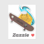 Sticker Naughty Squirrel #338 Brett Skateboard (Feuille)