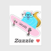 Sticker Naughty Squirrel #359 Brett Skateboard (Feuille)