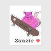 Sticker Naughty Squirrel #367 Brett Skateboard (Feuille)