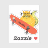 Sticker Naughty Squirrel #382 Brett Skateboard (Feuille)