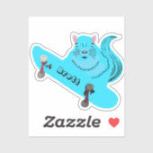 Sticker Naughty Squirrel #405 Brett Skateboard (Feuille)