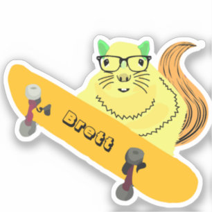 Sticker Naughty Squirrel #409 Brett Skateboard