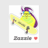 Sticker Naughty Squirrel #416 Brett Skateboard (Feuille)