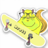 Sticker Naughty Squirrel #422 Brett Skateboard (Recto)