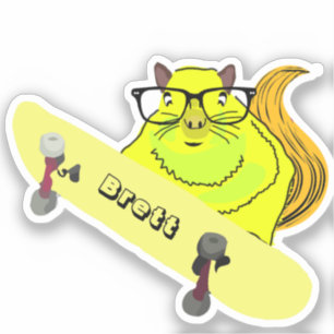 Sticker Naughty Squirrel #422 Brett Skateboard