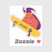 Sticker Naughty Squirrel #423 Brett Skateboard (Feuille)