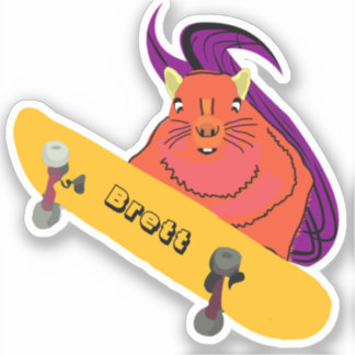 Sticker Naughty Squirrel #423 Brett Skateboard