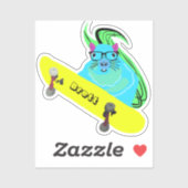 Sticker Naughty Squirrel #424 Brett Skateboard (Feuille)