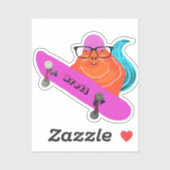 Sticker Naughty Squirrel #426 Brett Skateboard (Feuille)