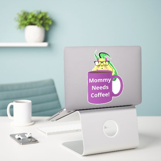 Sticker Naughty Squirrel #436 Coffee Cup (Ordinateur portable sur le bureau)