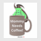 Sticker Naughty Squirrel #475 Coffee Cup (Feuille)