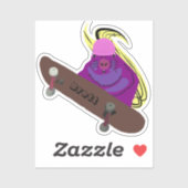 Sticker Naughty Squirrel #478 Brett Skateboard (Feuille)