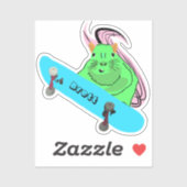 Sticker Naughty Squirrel #497 Brett Skateboard (Feuille)
