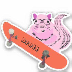 Sticker Naughty Squirrel #500 Brett Skateboard