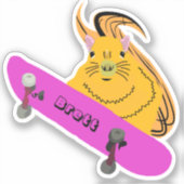 Sticker Naughty Squirrel #502 Brett Skateboard (Recto)