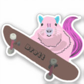 Sticker Naughty Squirrel #503 Brett Skateboard (Recto)