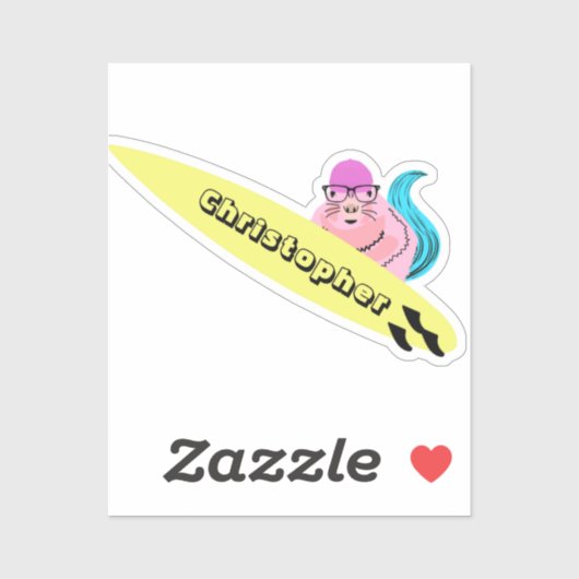 Sticker Naughty Squirrel #505 Surf (Feuille)