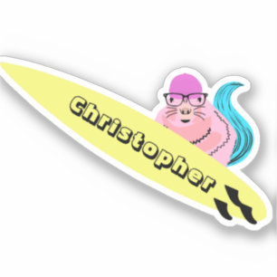 Sticker Naughty Squirrel #505 Surf