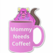 Sticker Naughty Squirrel #514 Coffee Cup (Devant)