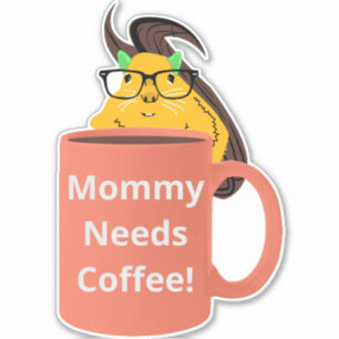 Sticker Naughty Squirrel #515 Coffee Cup