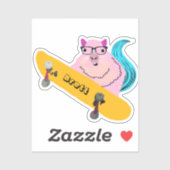 Sticker Naughty Squirrel #518 Brett Skateboard (Feuille)