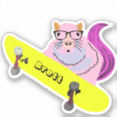 Sticker Naughty Squirrel #520 Brett Skateboard (Recto)