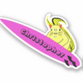 Sticker Naughty Squirrel #527 Surf (Recto)