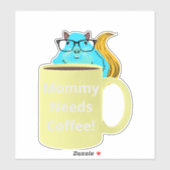 Sticker Naughty Squirrel #529 Coffee Cup (Feuille)