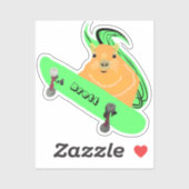 Sticker Naughty Squirrel #533 Brett Skateboard (Feuille)