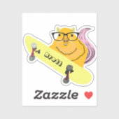 Sticker Naughty Squirrel #535 Brett Skateboard (Feuille)