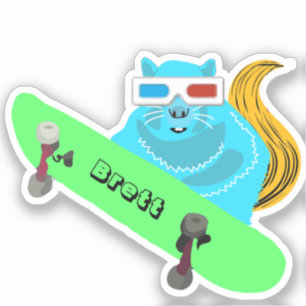 Sticker Naughty Squirrel #560 Brett Skateboard