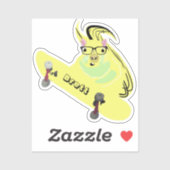 Sticker Naughty Squirrel #563 Brett Skateboard (Feuille)