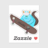 Sticker Naughty Squirrel #571 Brett Skateboard (Feuille)