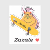 Sticker Naughty Squirrel #574 Brett Skateboard (Feuille)